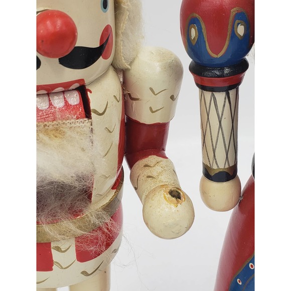 Vintage Nutcracker Set of 3 Made in China King Nutcracker, Female Queen, Drummer - Picture 12 of 16